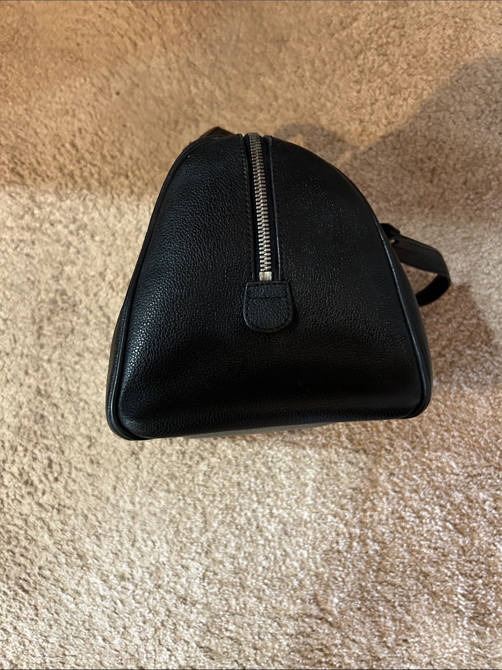 MCM Black Leather Bowling Bag with Silver Hardware - Picture 6 of 15